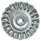 Weiler 3" Standard Twist Knot Wire Wheel, .014" Steel Fill, 3/8"-24 UNF Nut 13201 - alternate 2